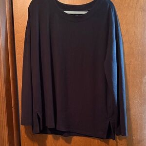 Black Long Sleeve tunic Banana Republic